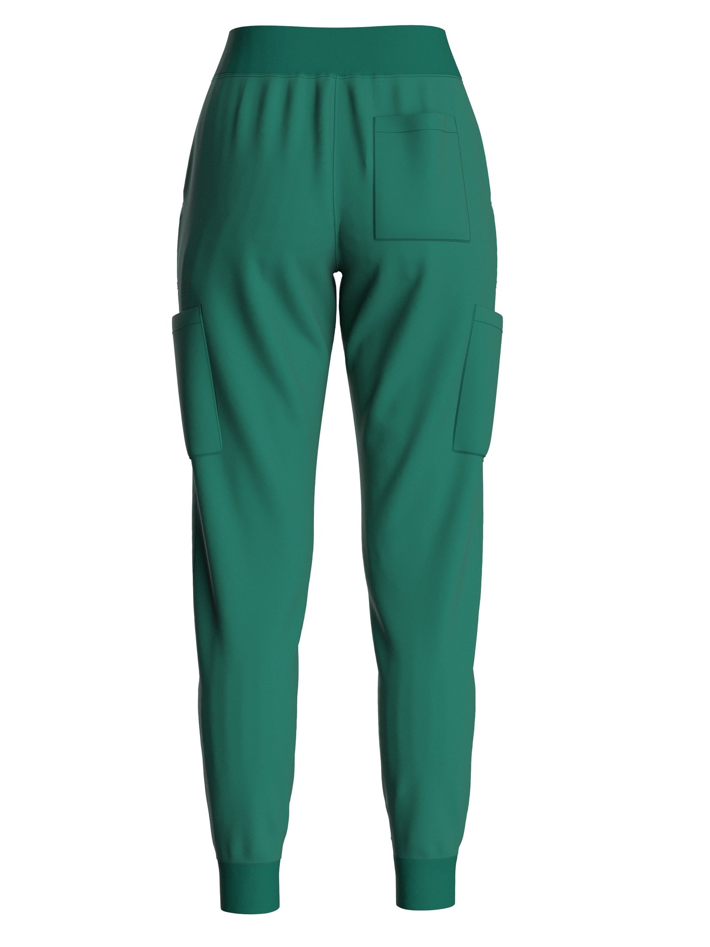 Women's Solid Two-piece Set - Elegant Short Sleeve V Neck Scrub Top & Drawstring Pants Outfits, Clothing