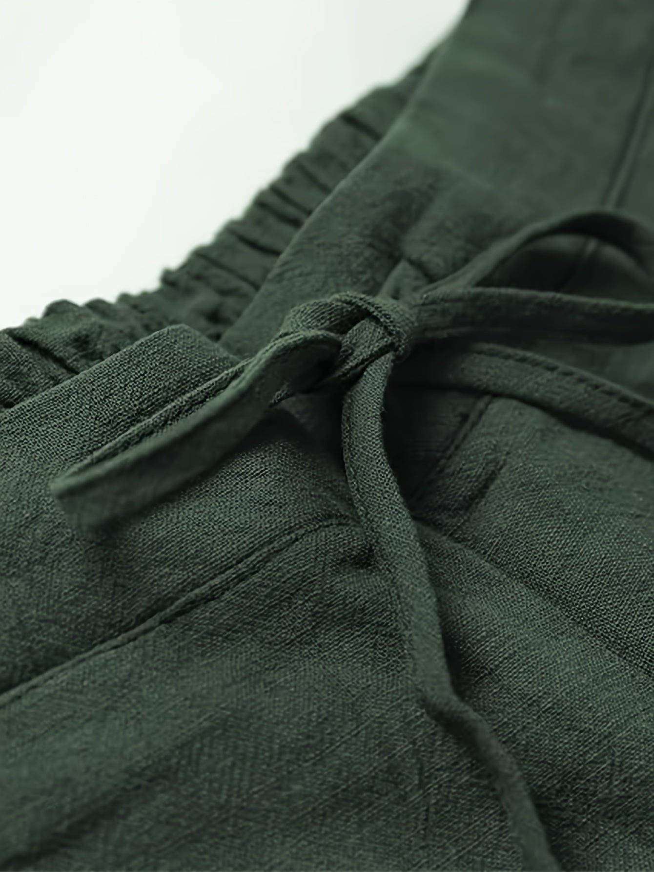 Women's Linen Pants - Summer High Waist Straight Leg Pants with Drawstring | Casual Beach Palazzo Pants | Boho Vacation Trousers for Travel
