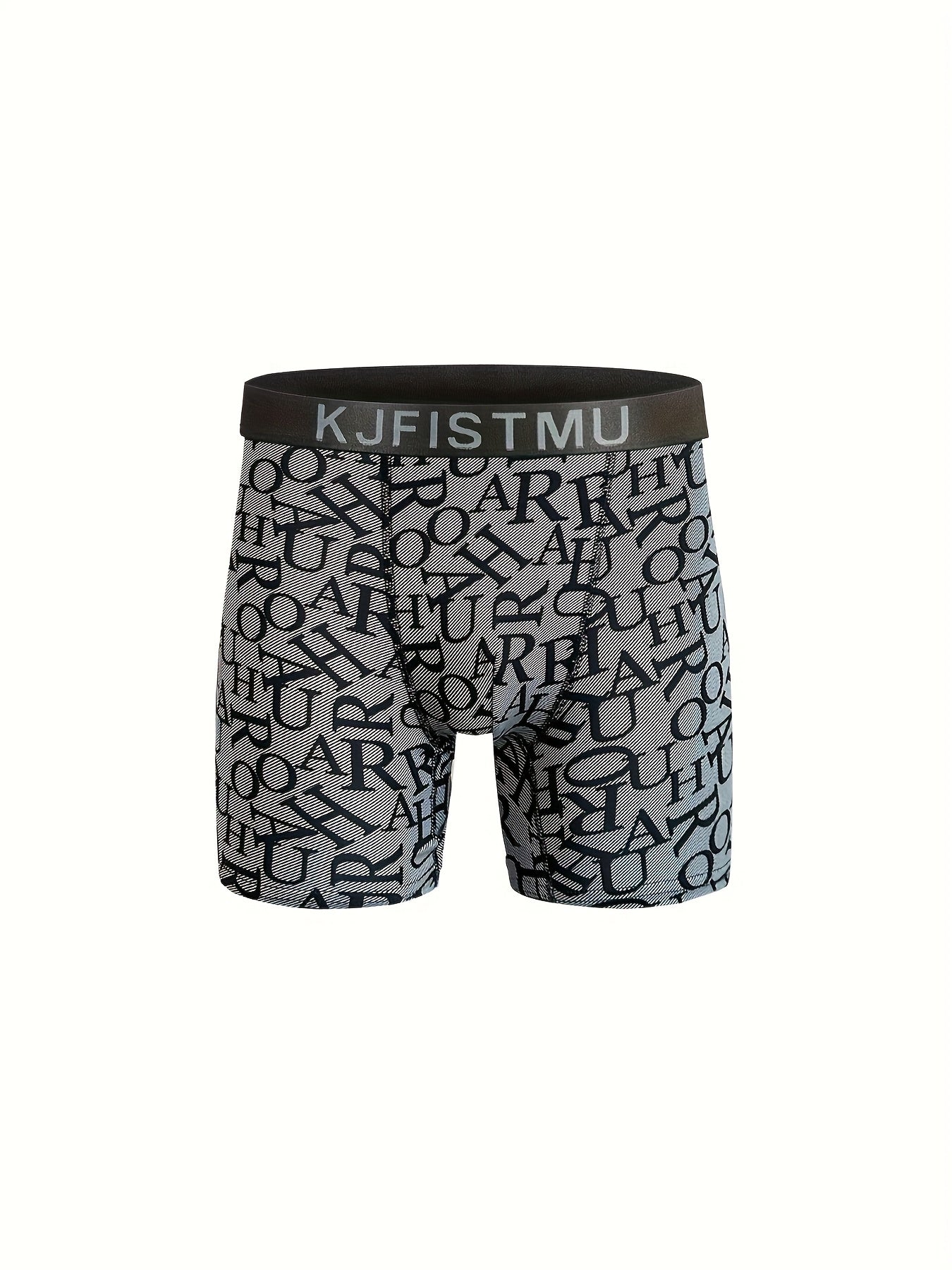 16pcs Random KJFISTMU Men'S Graffiti Letter Striped Printed Shorts - Comfortable Loose Shorts, Breathable, Soft, Elastic Waistband, Quick-Drying - Suitable for Daily Wear And Sports, All-Season Wear