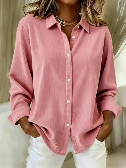Women's Pink Polyester Blouse - product view 3