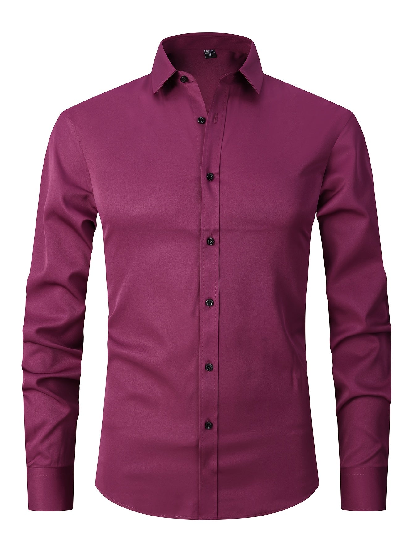 Men's Cufflink Shirt 2026 Spring/Summer French Cuff Shirt Breathable, Stretchy, Wrinkle-Resistant Business Casual Easter Gift Suitable for Men, Husband, Father Holiday Cruise Essential Short-Sleeve Shirt Summer Top Formal Dress Shirt