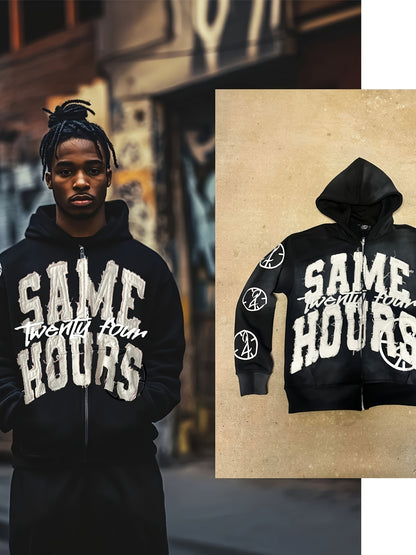 [Independence Day] Harajuku Gothic Lettering Hoodie, Perfect for Street Style Designer Hoodie Independence Day
