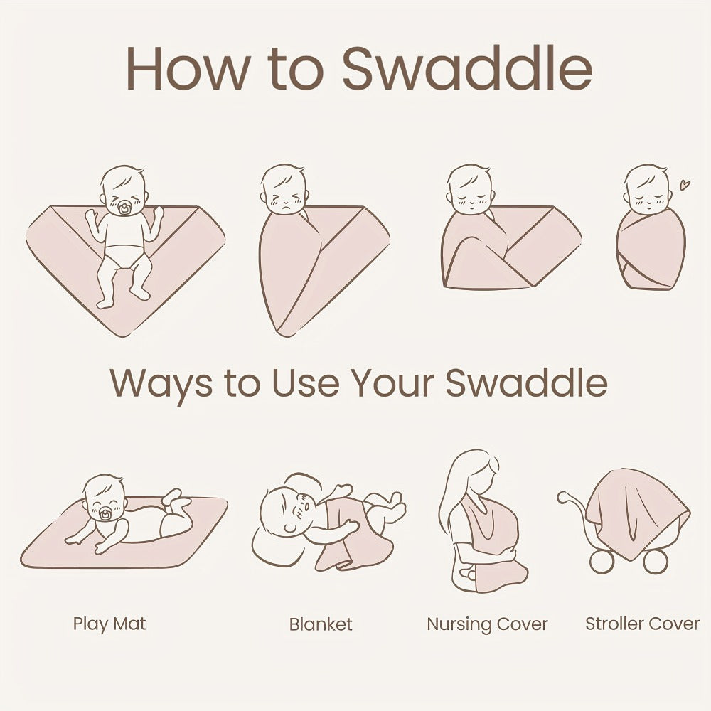 Swaddle Blanket - 2-pack Breathable Muslin Soft
