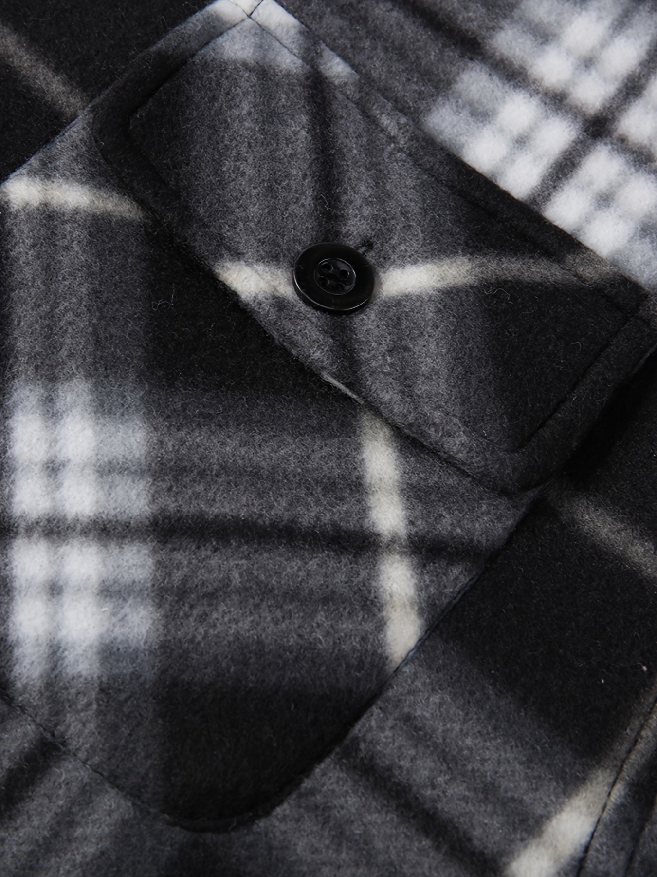 Men'S Heavyweight Fleece Hoodies Jacket - Full Zip Up Thick Sherpa Lined Flannel Plaid Shirt Jacket