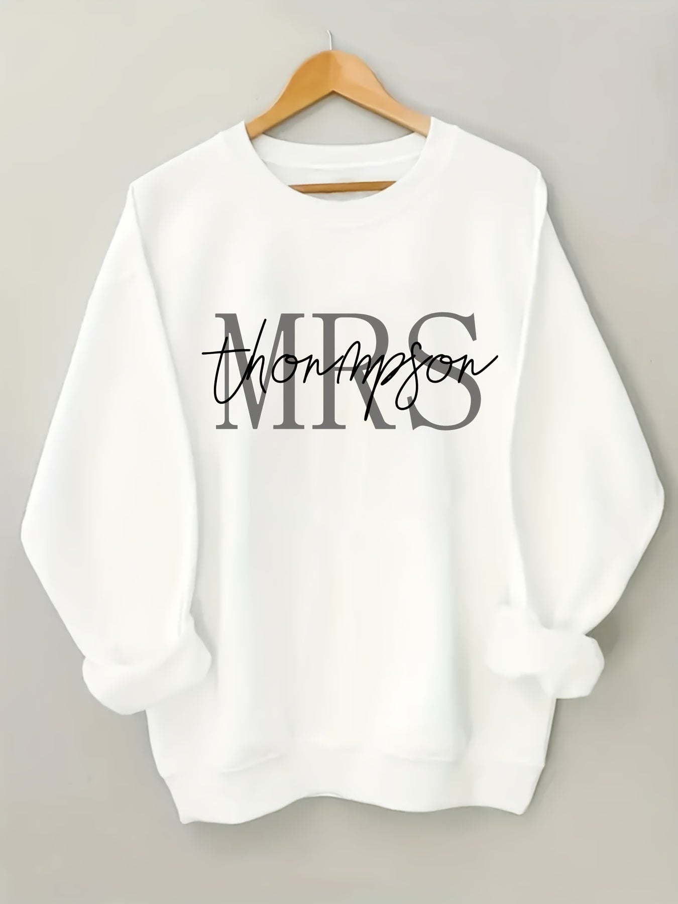 Customized Ladies' And Ladies' Pattern Hoodie - Round Neck Pullover, Casual Long Sleeved Round Neck Hoodie, Machine Washable Daily Comfortable Style, Soft Clothing, Autumn And Winter Sportswear, Seasonal Clothing