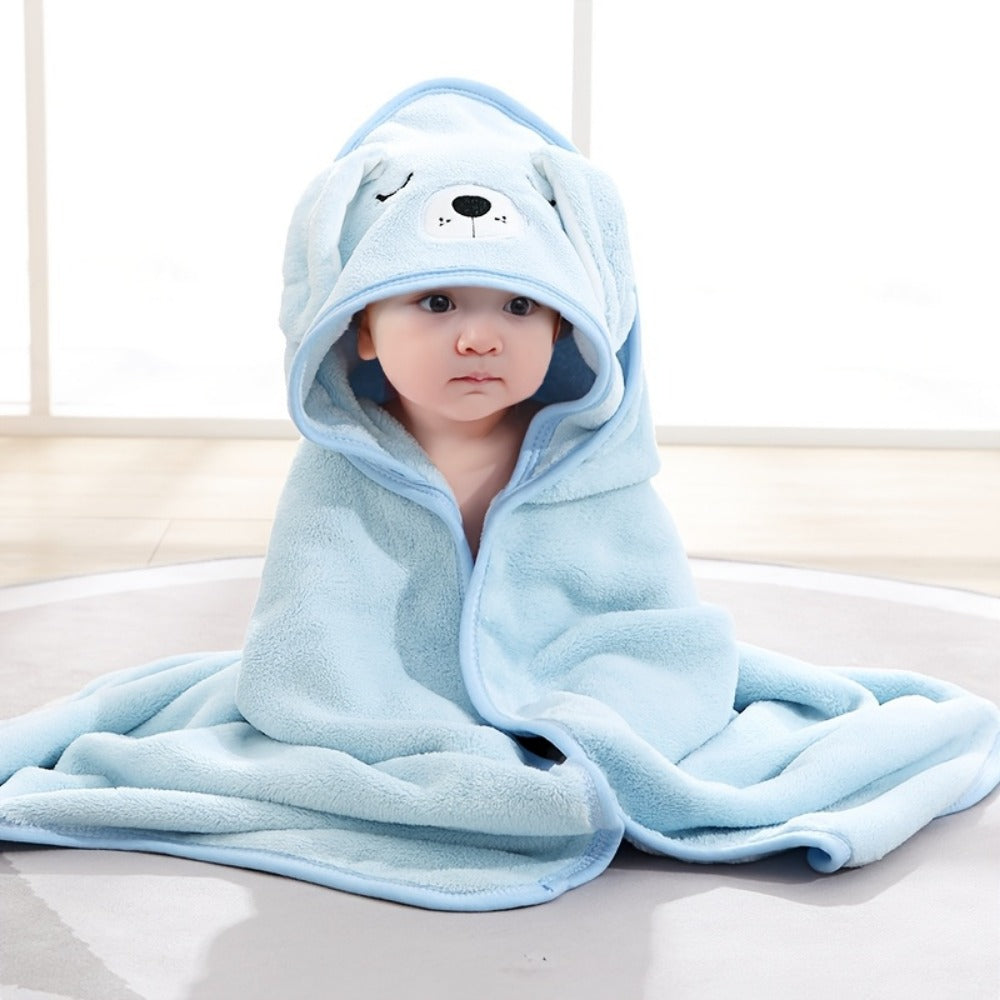 Baby Hooded Towel Set - Soft Absorbent Animal Designs