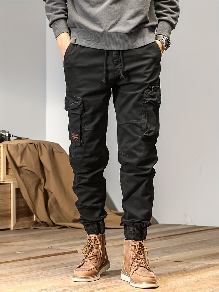 Men'S Utility Trousers, Relaxed Fit Pants, Outdoor Fashion for Men, Stylish And Functional Multi-Pocket Work Trousers