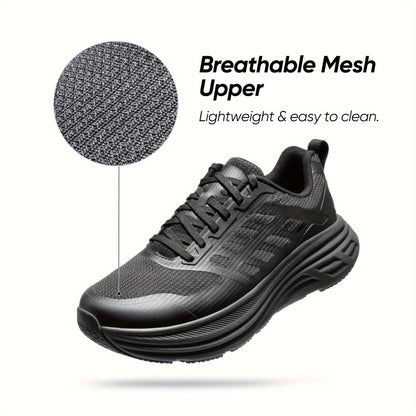 Men's Comfortable Walking Running Tennis Shoes Lightweight Breathable Non-Slip Athletic Gym Workout Jogging Cushioning Sneakers Casual Wear