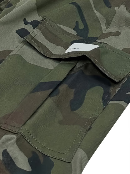 2026 Men's fashionable and high-end versatile shorts, loose camouflage seven quarter shorts, 3pcs set, perfect gift for match day, football fan gear for all fans