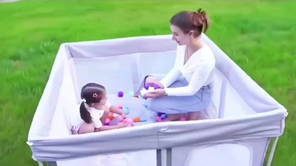 Baby Playpen - Portable Foldable Safe Lightweight