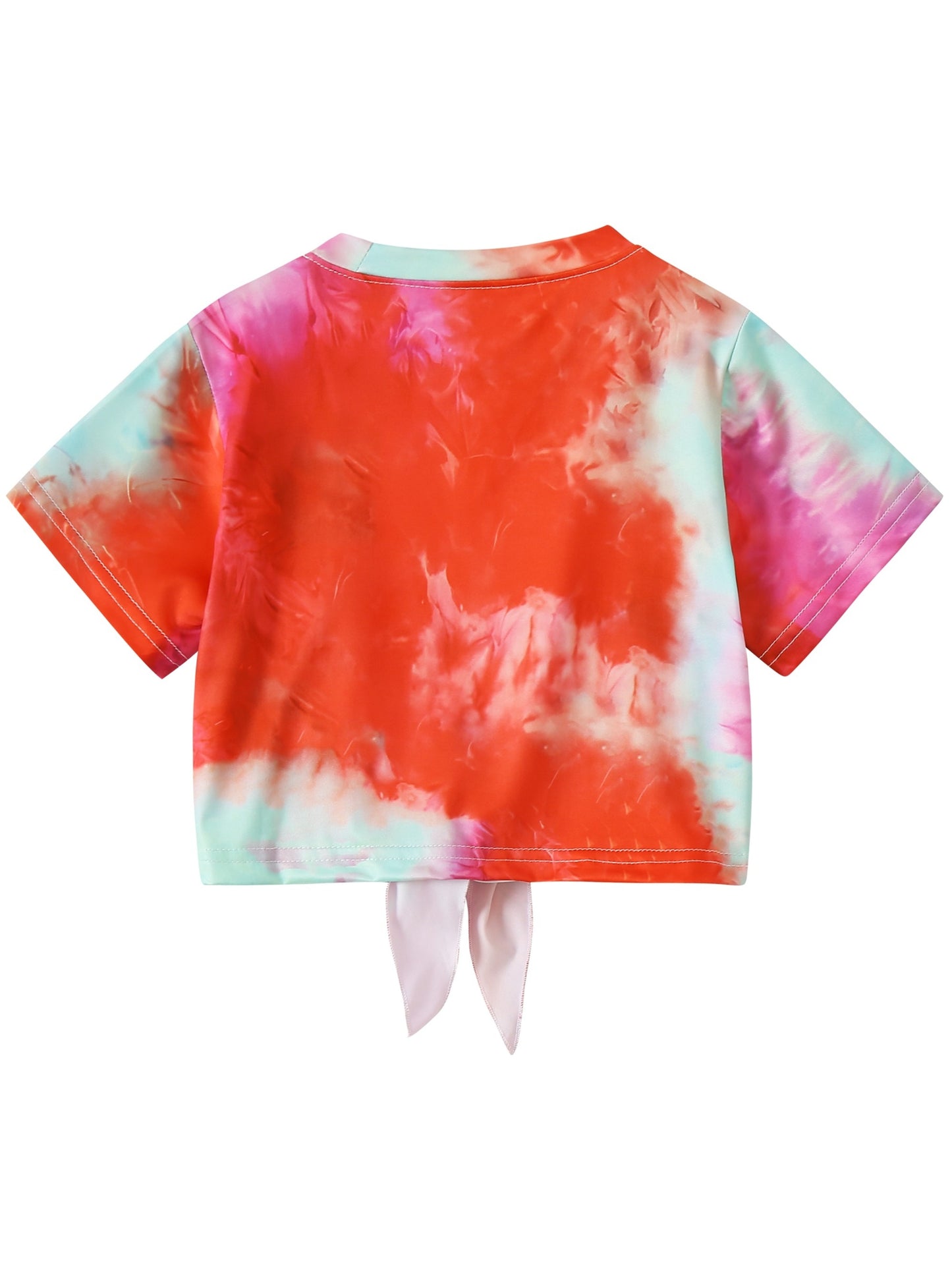 6pcs, Girls Love Print Camouflage Design Short Sleeve Athletic Shorts Summer Suit, for Outdoor