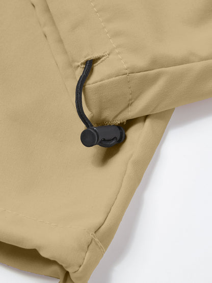 Lightweight Breathable Cargo Trousers for Men, Featuring an Elastic Waistband with a Drawstring, Loose Wide Legs, Multiple Pockets, And Quick-Dry Fabric, Ideal for Outdoor Hiking, Streetwear, Everyday Use, And All-Season Fashion