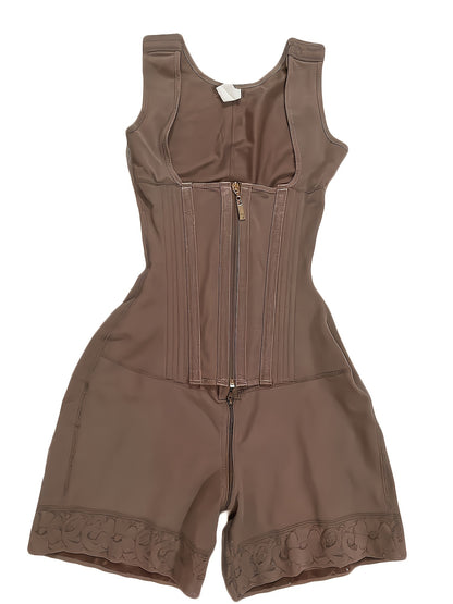 Women 2 in 1 Adjust Hooks Abdomen Trimmer Control Shapewear Bodysuit, High Compression Body Shaper, Hip Enhancer Shapewear