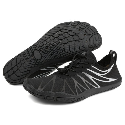 HDOXSE Women Quick-Drying Water Shoes | Aqua, Barefoot, Slip-On Soft Beach Shoes, Breathable Lightweight, Comfortable, Suitable for Pool, Beach, Surfing, Walking, Yoga, Swimming, All-Season, Fabric Upper and Insole, Rubber Sole