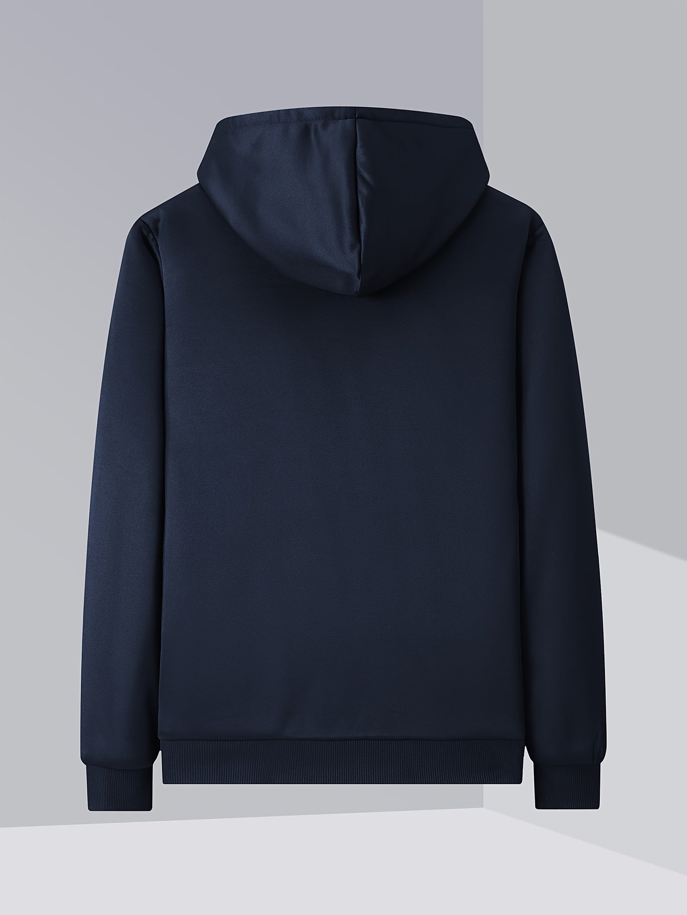 Men's Winter -Lined Thick Warm Hoodie Jacket, Athletic Zip-Up Sweatshirt with Pockets