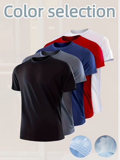 Men's Plaid Performance T-Shirt - Crew Neck