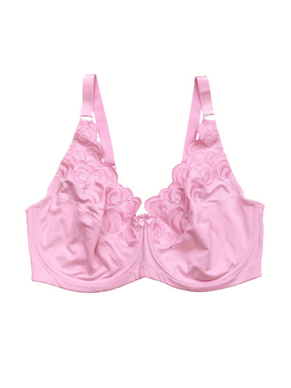 Plus Size Bra Unlined Minimizer Women Underwear Underwire Sexy Big Size 36-46C-F