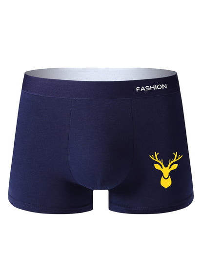 4pcs of Men'S Underwear Breathable And Moisture-Absorbent, Soft And Healthy, Men'S Boxer Briefs, Sports, Daily Casual Boxers, Trendy Fashion Pants