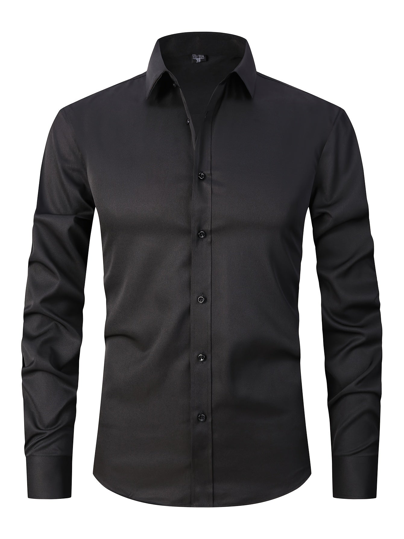 Men's Cufflink Shirt 2026 Spring/Summer French Cuff Shirt Breathable, Stretchy, Wrinkle-Resistant Business Casual Easter Gift Suitable for Men, Husband, Father Holiday Cruise Essential Short-Sleeve Shirt Summer Top Formal Dress Shirt