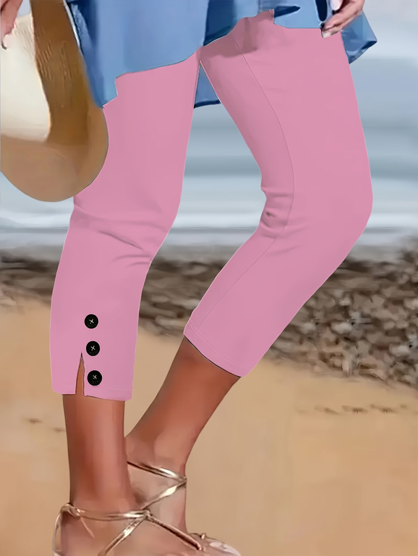 Women's Mixed Color 2 Polyester Leggings - product view 27