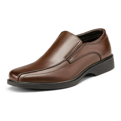 Men's Square Toe Dress Loafers Formal Shoes