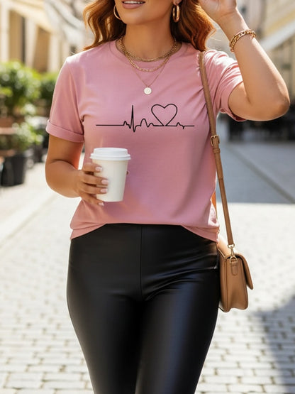 A Single Piece, Delivered Locally, a Stylish And Casual Women'S T-Shirt for Summer Featuring a Trendy Pattern