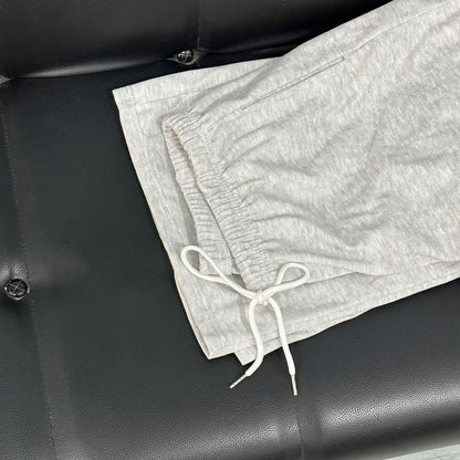 2pcs Women's Casual Wide-leg Pants with Elastic Waistband and Pockets - Elastic, Loose-fitting, Solid Color (black and Gray), Suitable for All Seasons, Comfortable Clothing | Loose Pants | Medium Elastic, Women's Jogging Pants/ Sweatpants/ Training