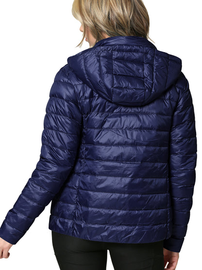Women's Ultra Light Weight Packable Down Jacket with Removable Hood