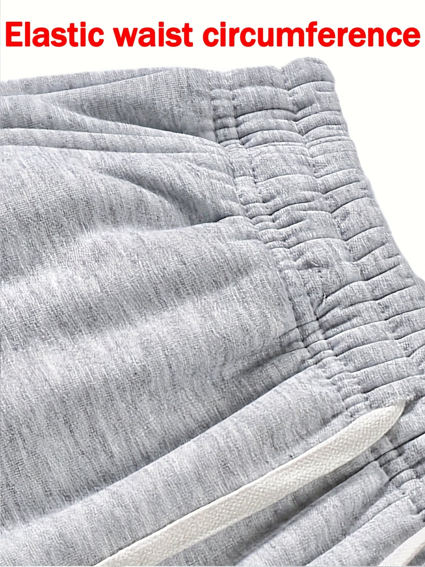 3pcs Men's Lightweight Soft Joggers - Loose Fit Straight Leg Pants Waist, Light Grey & Black/Dark Grey, All-Season Comfort Suitable for Gym, Casual Wear, Everyday Use - Straightforward Casual Style (Stock Available)