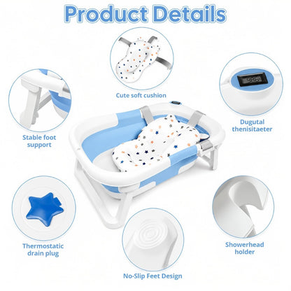 Baby Bathtub - Portable Foldable Travel Soft 2917