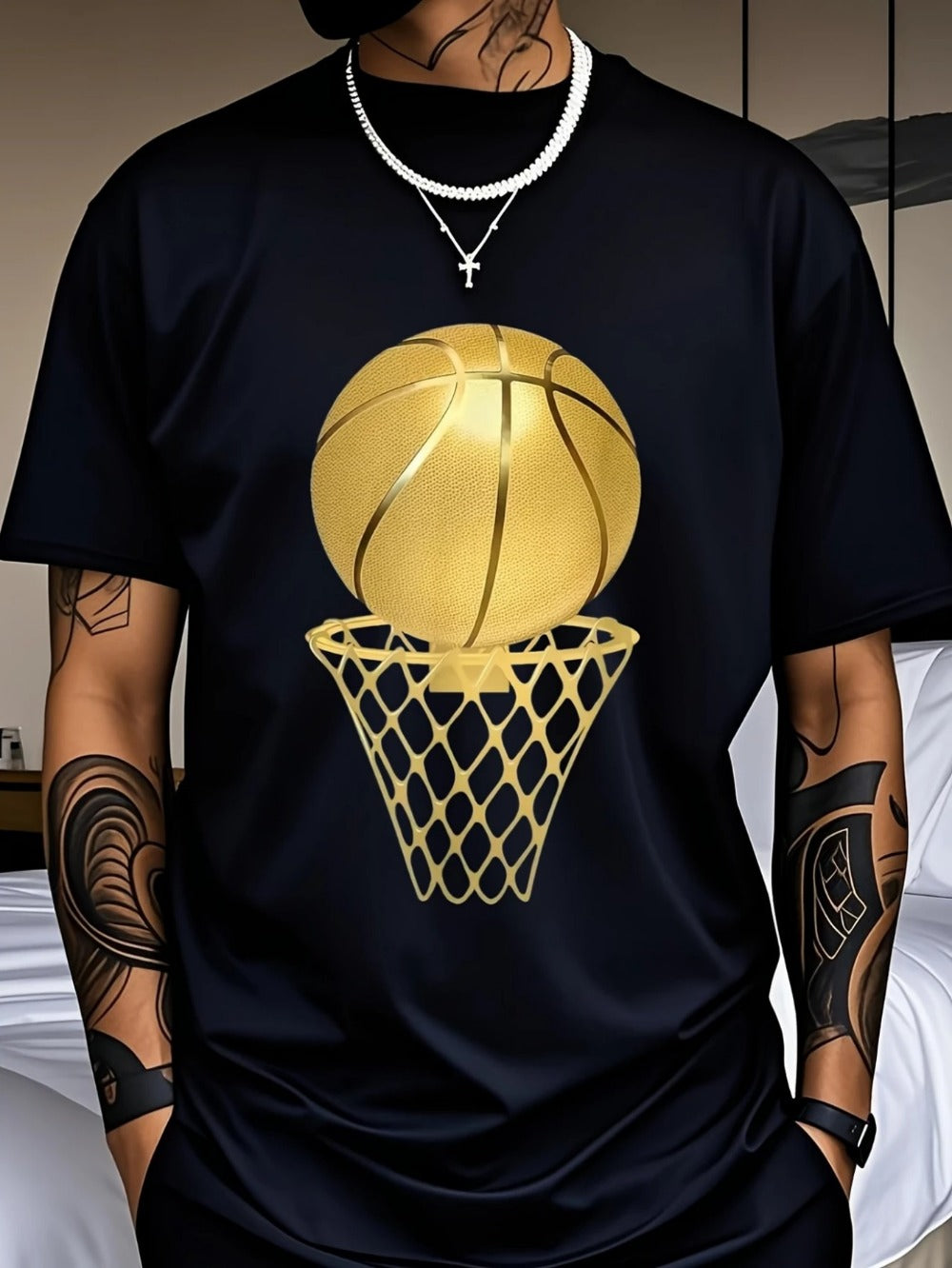 Men's Graphic T-Shirt - Crew Neck Short Sleeve Weekend Style