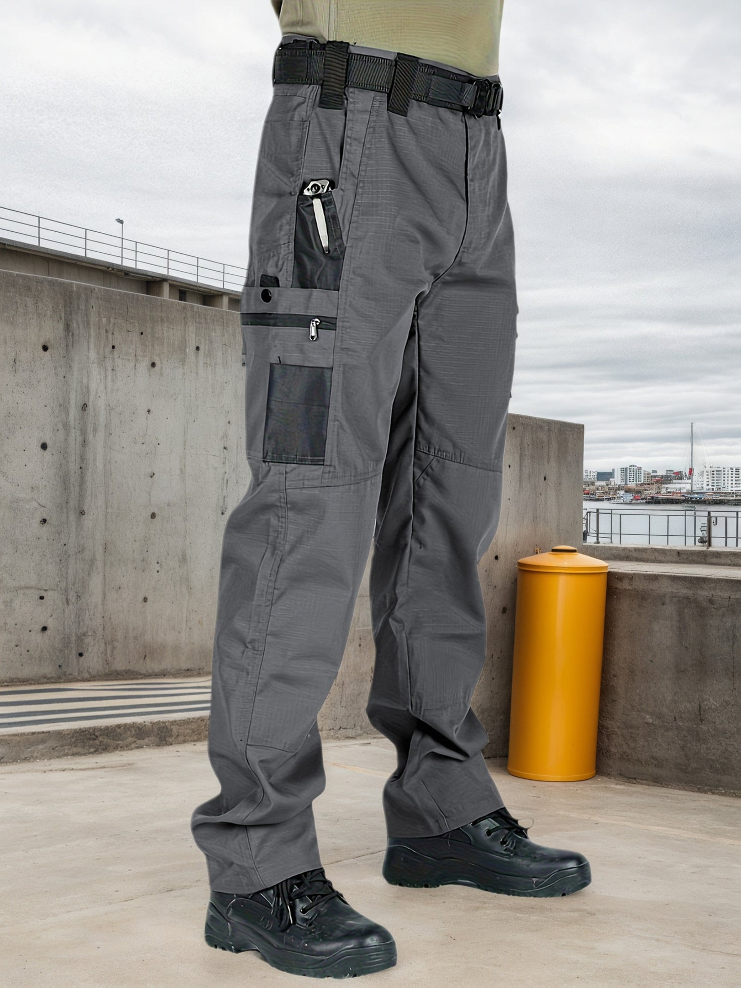 2Pack Men'S Utility Cargo Pants, Lightweight Tactical Workwear, Stretch Ripstop