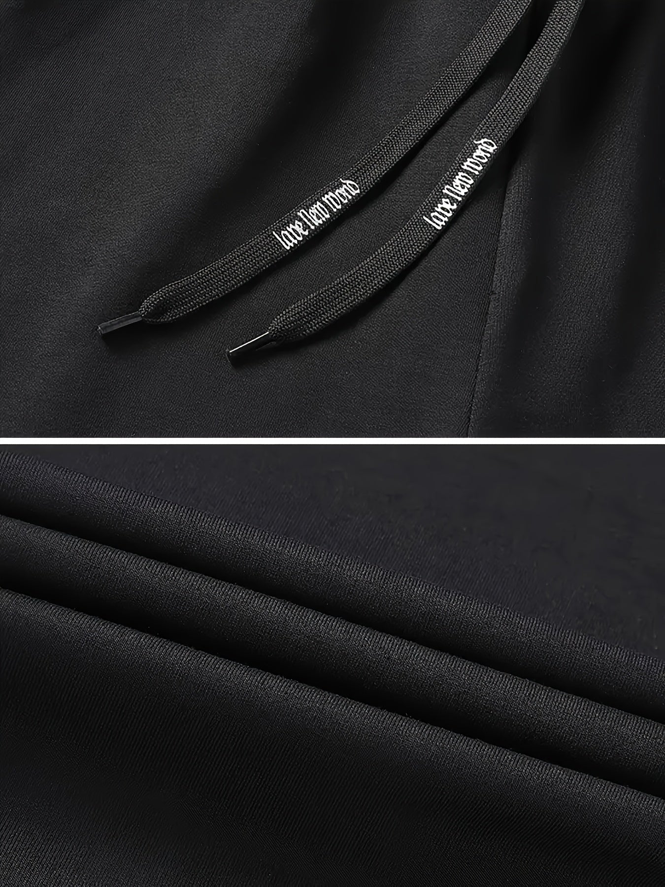 Men's 3pcs Set Solid Color Loose Casual Sport Pants - Letter-printed Zipper Pockets, Elastic Drawstring Waist, All-season Fitness And Daily Jogging Pants, Machine-washable Black/navy Blue/gray - Mens Sweatpants for Summer 3pcs with Pockets
