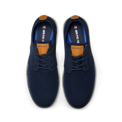 Bruno Marc Men's KnitFlex Breeze Mesh Sneakers Oxfords Lace-Up Lightweight Casual Walking Shoes