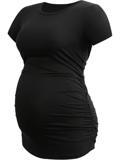 Set of 4 Short Sleeve Maternity Tops for Expecting Mothers