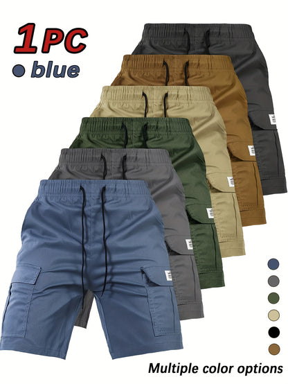 Men's Black Polyester Cargo Shorts - product view 29