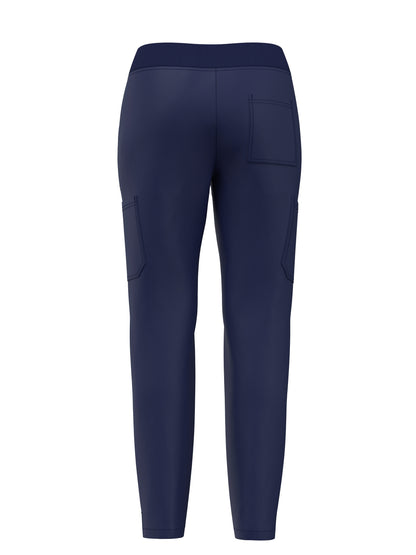 Women's Scrub Pants Set, Elastic Breathable Polyester Spandex Blend, V-Neck Short Sleeve with Pocket, Solid Color, for Work