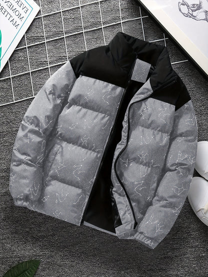 New Men's Winter Jacket and Bread Coat Warmth Suit