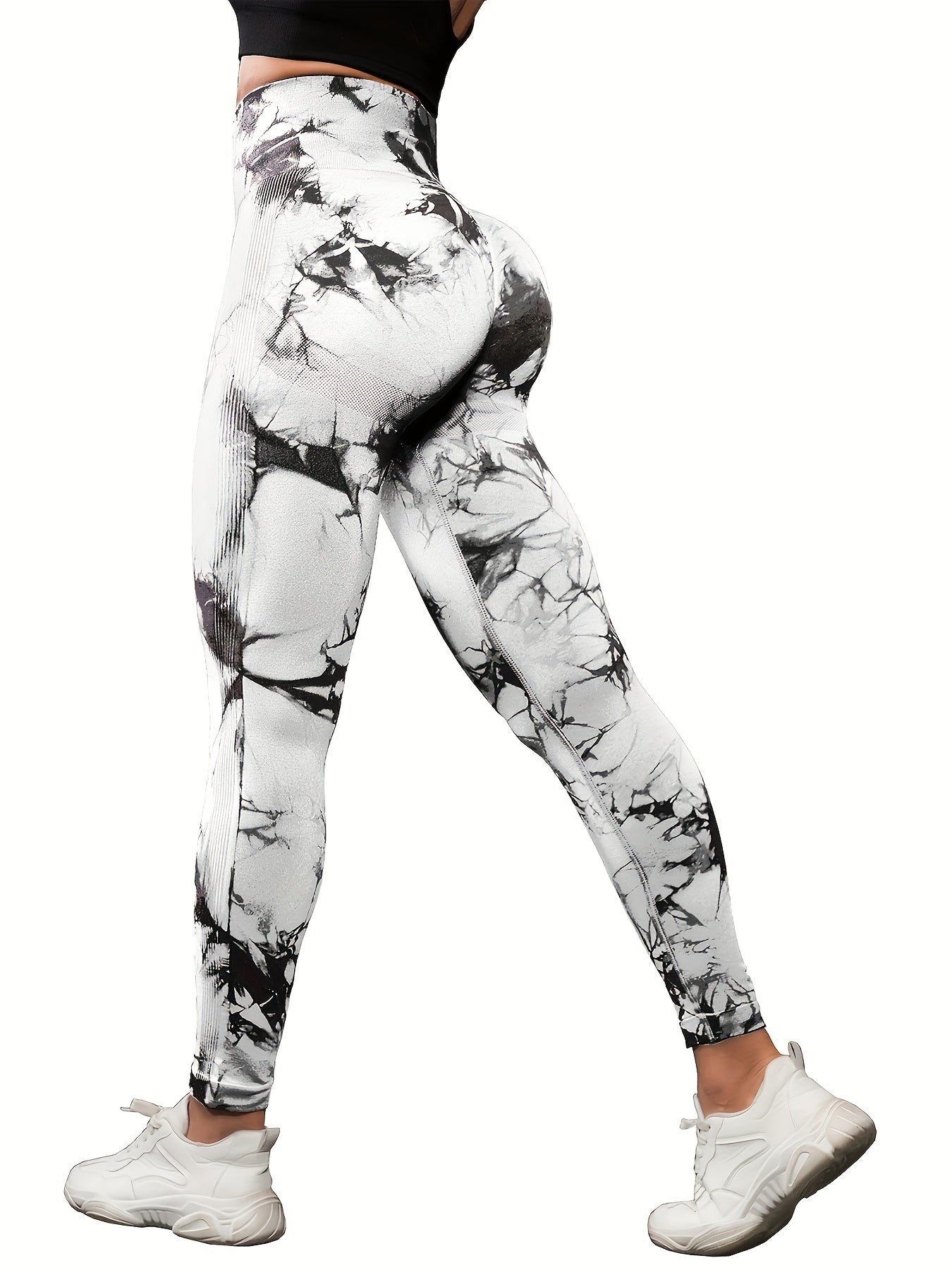 5pcs High Waisted Leggings for Women-Soft Athletic Tummy Control Pants for Running Yoga Workout Reg