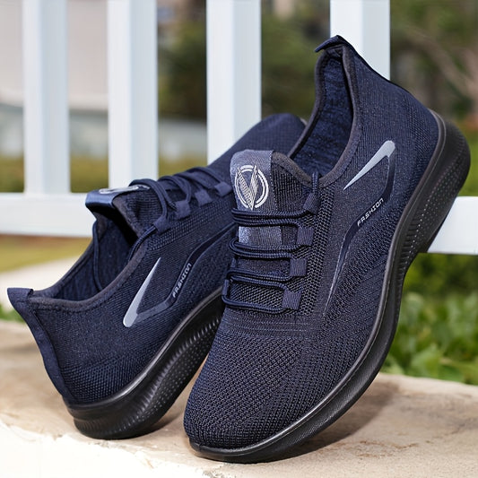 Men's Lightweight Breathable Knitted Sports Shoes - Minimalist Low-top Lace-up Design, Suitable for Gym, Basketball, And Outdoor Sports. Casual Sports Shoes for Sports Enthusiasts, Suitable for Wearing In All Seasons.
