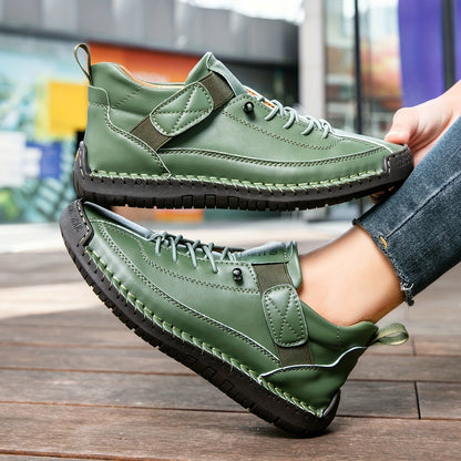 Comfort-Focused Women's Ankle Boots - Stylish Lace-Up Design, Retro High Top with Soft Sole for Enhanced Walking Comfort - Durable Outdoor Flat Hiking Shoes, Women Shoes