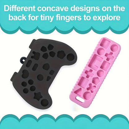 Baby Remote Control Teething Toys - Soft TV remote and game controller chew shapes
