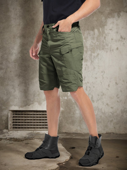 2pcs Cargo Shorts for Men Outdoor Casual Hiking Work Shorts with Multi-Pocket (No Belt)