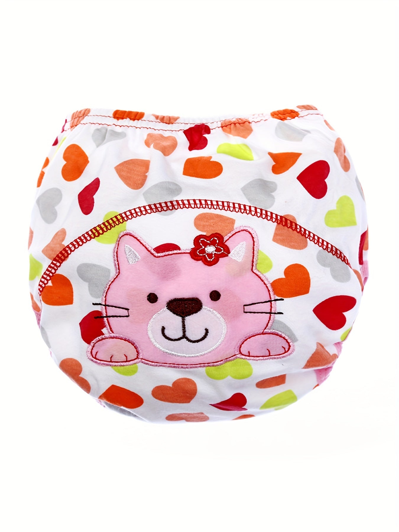 6-Pack Fashion Baby Training Pants Reusable Girls Potty Underpants Cute Embroidery Patterns Toddler Kids Breathable Soft Underwear