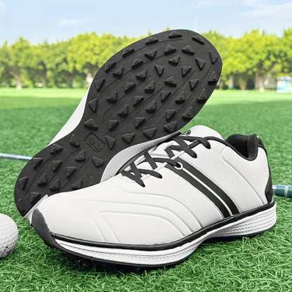 [Stylish] Thestron Women'S Golf Shoes - Non-Slip, Lightweight, Comfortable Training Sneakers with Textured Grip, Pink & White Design, Sizes 35-43 for Enhanced Performance on the Course, Sports Sneakers | Modern Golf Shoes | Fabric Lined Interior