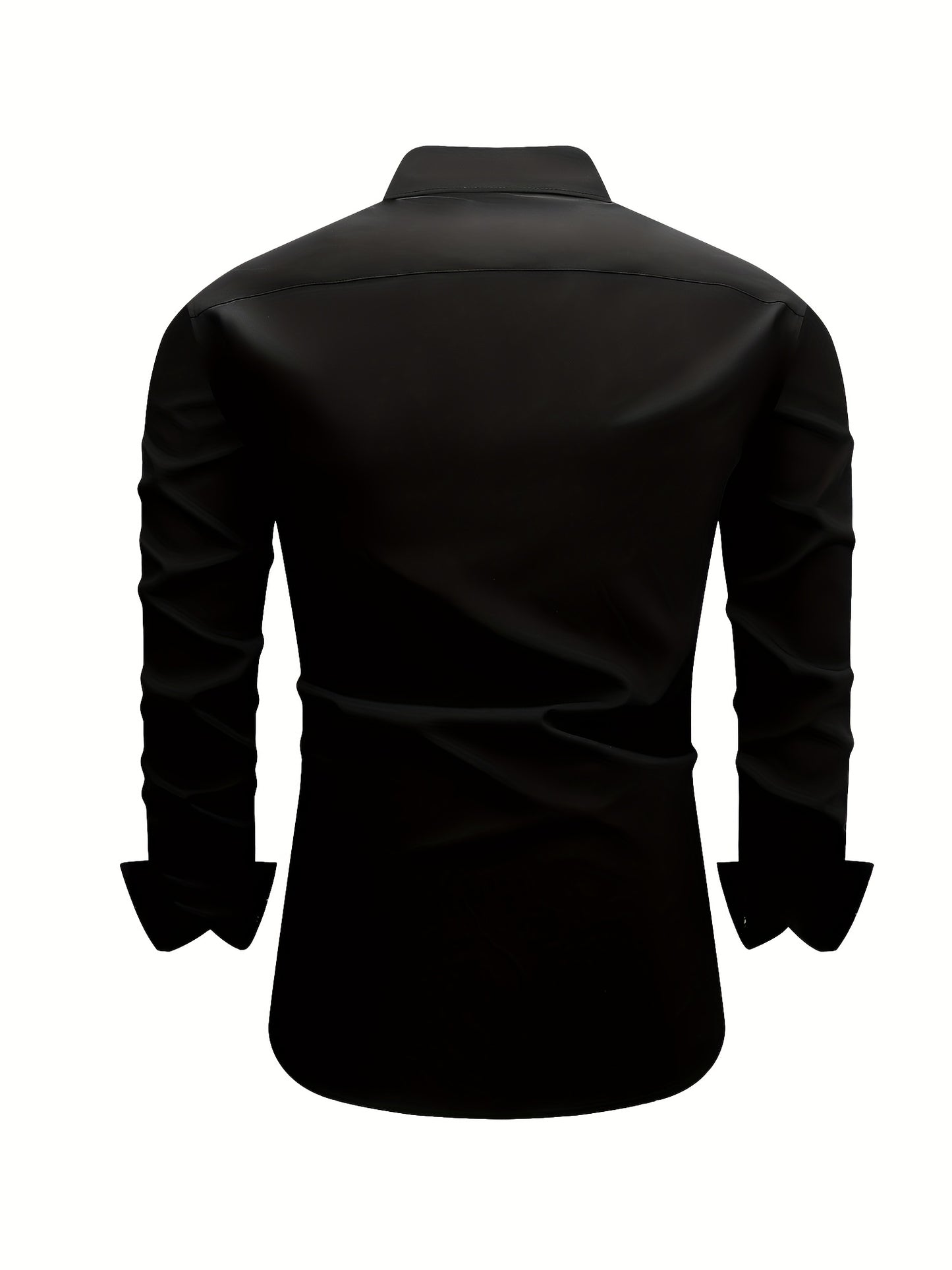 2pcs Set Of Men'S Plus-size Long-sleeve Shirts, 2XL To 6XL Size Shirts For Chubby Men, Versatile Plus-size Shirts For Daily Commuting, Summer Cool Shirts, Easy-care Wrinkle-resistant Plus-size Business Shirts, Gifts For Family