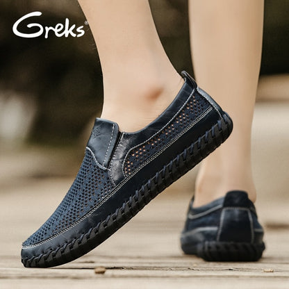 Men's Loafers & Flats - Breathable Mesh Slip-On for Outdoor & Travel 949029