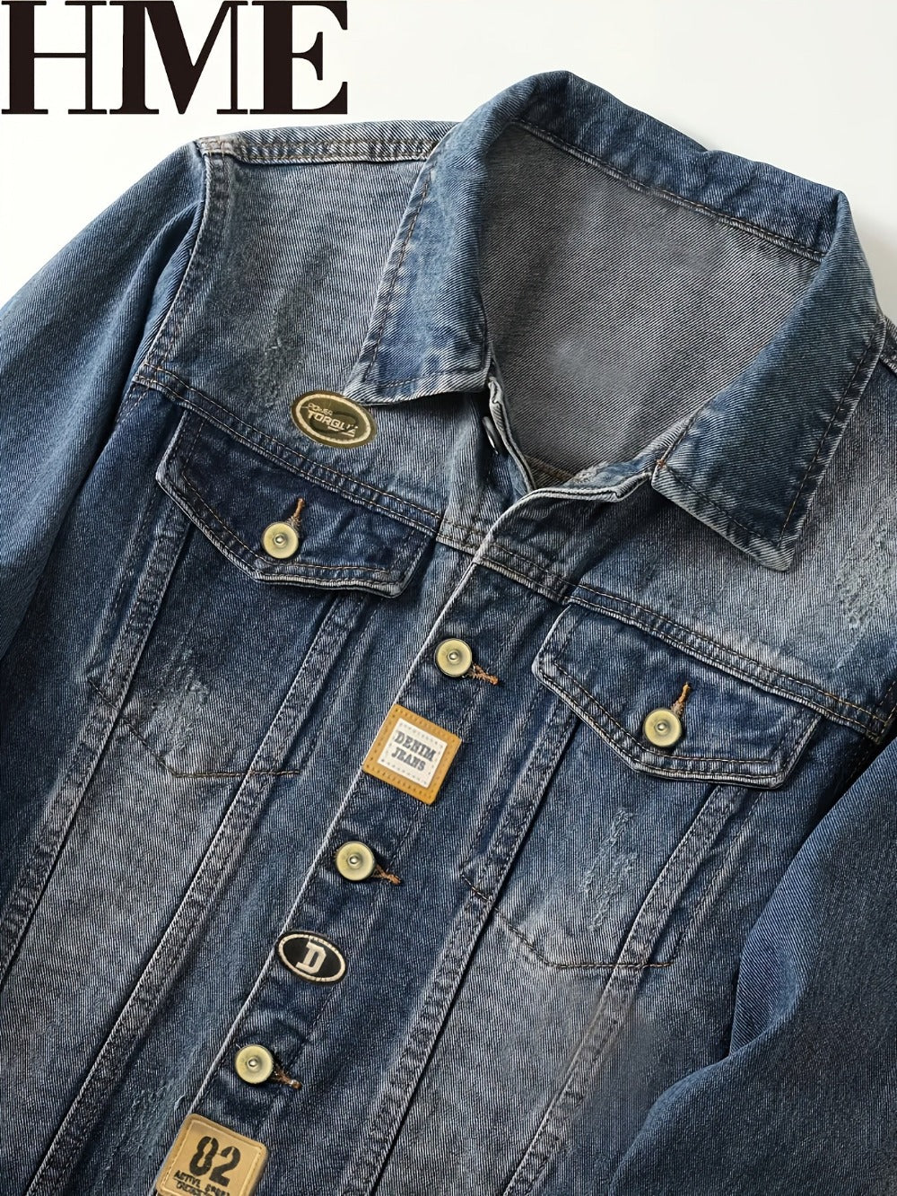Men's Versatile Denim Pullover Jacket Travel 957