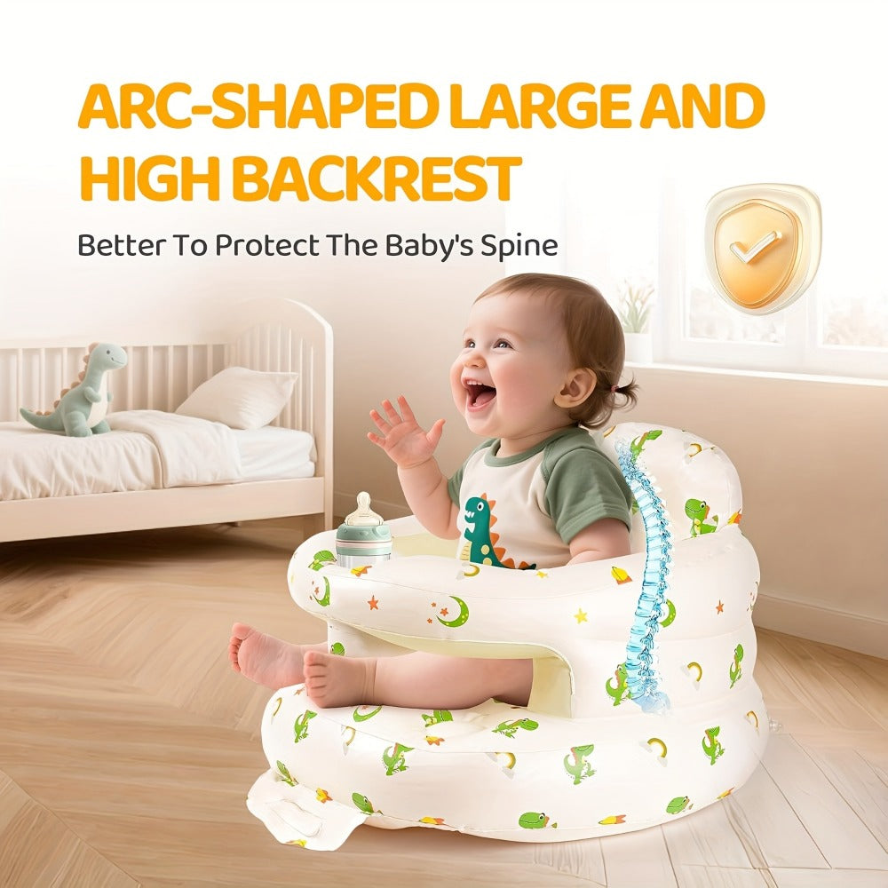 Baby Floor Seat - Portable Non-Slip Inflatable Soft