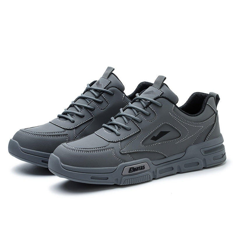 Men's Work Safety Boots Steel Toe Protection - Anti-smash, Anti-puncture, Anti-slip And Wear-resistant Rubber Sole - Suitable for Construction | Factory | Daily - Warehouse Shoes | Modern Work Shoes | Outdoor Workers